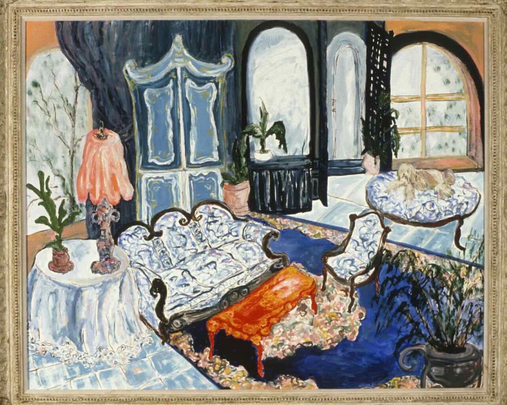 D'Harris_Living Room in Rome_40x50 in_ Oil