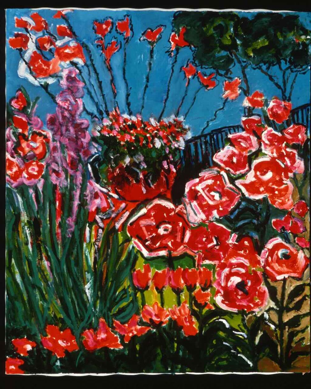 D'Harris_Red Poppies_36x30in_Oil