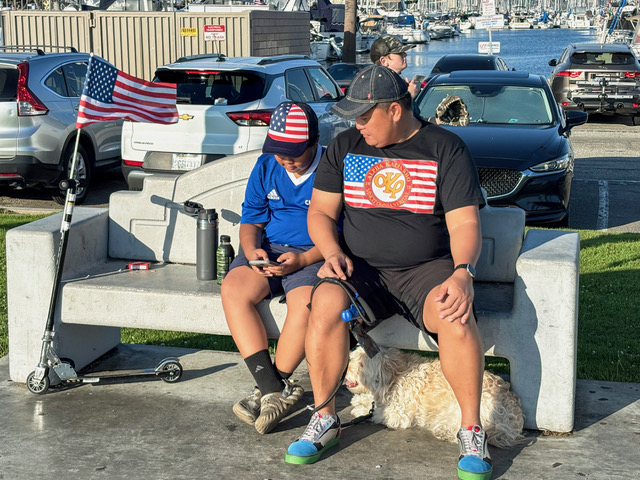 Father & son, 4th of July