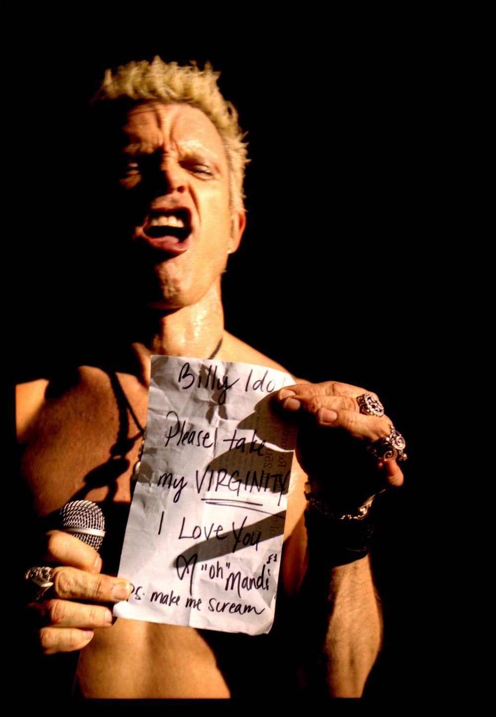 Billy Idol at the Roxy, Hollywood, CA, March 25, 2005.